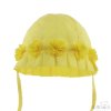 H38-Y: Yellow Flower Hat (0-24 Months)